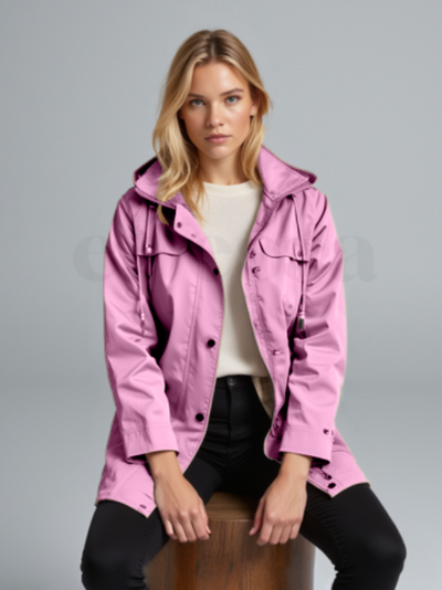 Elvessa Plaid Rain Jacket